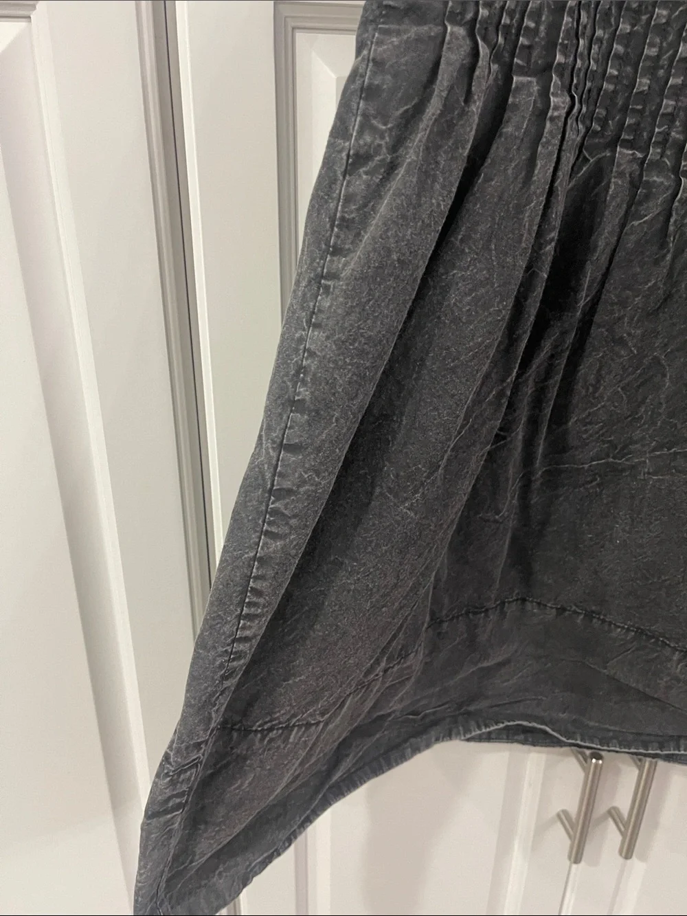 Free People  Black Smocked Waist A-Line Skirt size 4